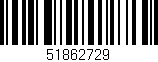 Código de barras (EAN, GTIN, SKU, ISBN): '51862729'