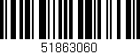 Código de barras (EAN, GTIN, SKU, ISBN): '51863060'