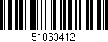 Código de barras (EAN, GTIN, SKU, ISBN): '51863412'