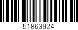 Código de barras (EAN, GTIN, SKU, ISBN): '51863924'