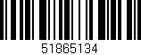 Código de barras (EAN, GTIN, SKU, ISBN): '51865134'