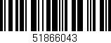 Código de barras (EAN, GTIN, SKU, ISBN): '51866043'