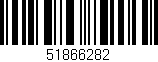 Código de barras (EAN, GTIN, SKU, ISBN): '51866282'