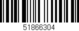 Código de barras (EAN, GTIN, SKU, ISBN): '51866304'
