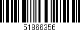 Código de barras (EAN, GTIN, SKU, ISBN): '51866356'