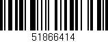 Código de barras (EAN, GTIN, SKU, ISBN): '51866414'