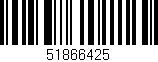 Código de barras (EAN, GTIN, SKU, ISBN): '51866425'