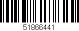 Código de barras (EAN, GTIN, SKU, ISBN): '51866441'