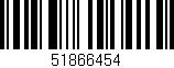 Código de barras (EAN, GTIN, SKU, ISBN): '51866454'