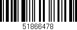 Código de barras (EAN, GTIN, SKU, ISBN): '51866478'