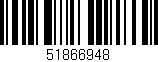 Código de barras (EAN, GTIN, SKU, ISBN): '51866948'