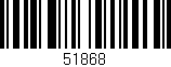 Código de barras (EAN, GTIN, SKU, ISBN): '51868'