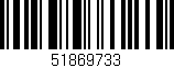 Código de barras (EAN, GTIN, SKU, ISBN): '51869733'