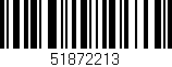 Código de barras (EAN, GTIN, SKU, ISBN): '51872213'