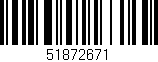 Código de barras (EAN, GTIN, SKU, ISBN): '51872671'