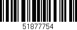 Código de barras (EAN, GTIN, SKU, ISBN): '51877754'