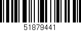 Código de barras (EAN, GTIN, SKU, ISBN): '51879441'