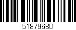 Código de barras (EAN, GTIN, SKU, ISBN): '51879680'
