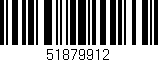 Código de barras (EAN, GTIN, SKU, ISBN): '51879912'