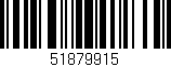 Código de barras (EAN, GTIN, SKU, ISBN): '51879915'