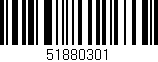 Código de barras (EAN, GTIN, SKU, ISBN): '51880301'