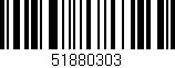 Código de barras (EAN, GTIN, SKU, ISBN): '51880303'