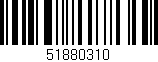 Código de barras (EAN, GTIN, SKU, ISBN): '51880310'