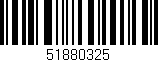 Código de barras (EAN, GTIN, SKU, ISBN): '51880325'