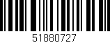Código de barras (EAN, GTIN, SKU, ISBN): '51880727'