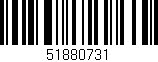 Código de barras (EAN, GTIN, SKU, ISBN): '51880731'