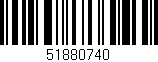 Código de barras (EAN, GTIN, SKU, ISBN): '51880740'