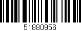 Código de barras (EAN, GTIN, SKU, ISBN): '51880956'