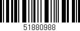 Código de barras (EAN, GTIN, SKU, ISBN): '51880988'