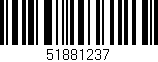 Código de barras (EAN, GTIN, SKU, ISBN): '51881237'