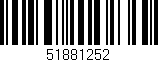 Código de barras (EAN, GTIN, SKU, ISBN): '51881252'