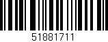 Código de barras (EAN, GTIN, SKU, ISBN): '51881711'