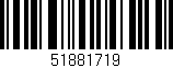 Código de barras (EAN, GTIN, SKU, ISBN): '51881719'