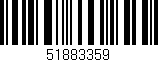 Código de barras (EAN, GTIN, SKU, ISBN): '51883359'