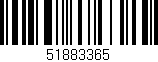 Código de barras (EAN, GTIN, SKU, ISBN): '51883365'