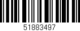 Código de barras (EAN, GTIN, SKU, ISBN): '51883497'