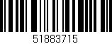 Código de barras (EAN, GTIN, SKU, ISBN): '51883715'