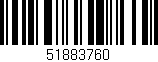 Código de barras (EAN, GTIN, SKU, ISBN): '51883760'