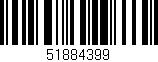 Código de barras (EAN, GTIN, SKU, ISBN): '51884399'