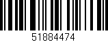Código de barras (EAN, GTIN, SKU, ISBN): '51884474'