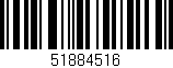 Código de barras (EAN, GTIN, SKU, ISBN): '51884516'