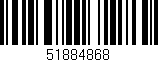 Código de barras (EAN, GTIN, SKU, ISBN): '51884868'