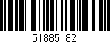 Código de barras (EAN, GTIN, SKU, ISBN): '51885182'