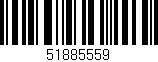 Código de barras (EAN, GTIN, SKU, ISBN): '51885559'