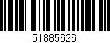 Código de barras (EAN, GTIN, SKU, ISBN): '51885626'