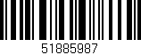 Código de barras (EAN, GTIN, SKU, ISBN): '51885987'